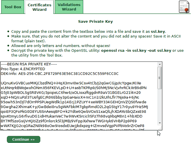 StartCom - Certificate wizard