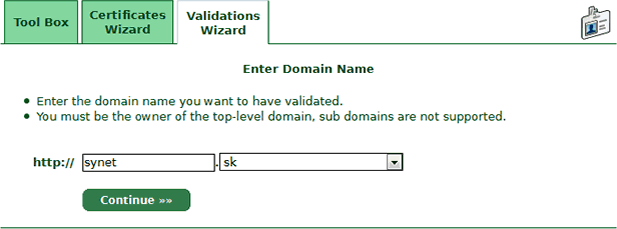 Certificate validation. Domain-validated Certificate.